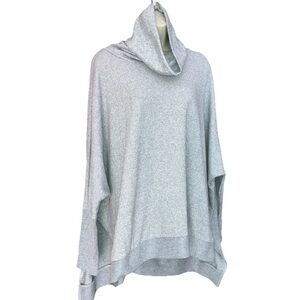 Simply Southern Turtleneck Pullover Women’s Grey Oversized Boxy Soft Cuddly OSFM